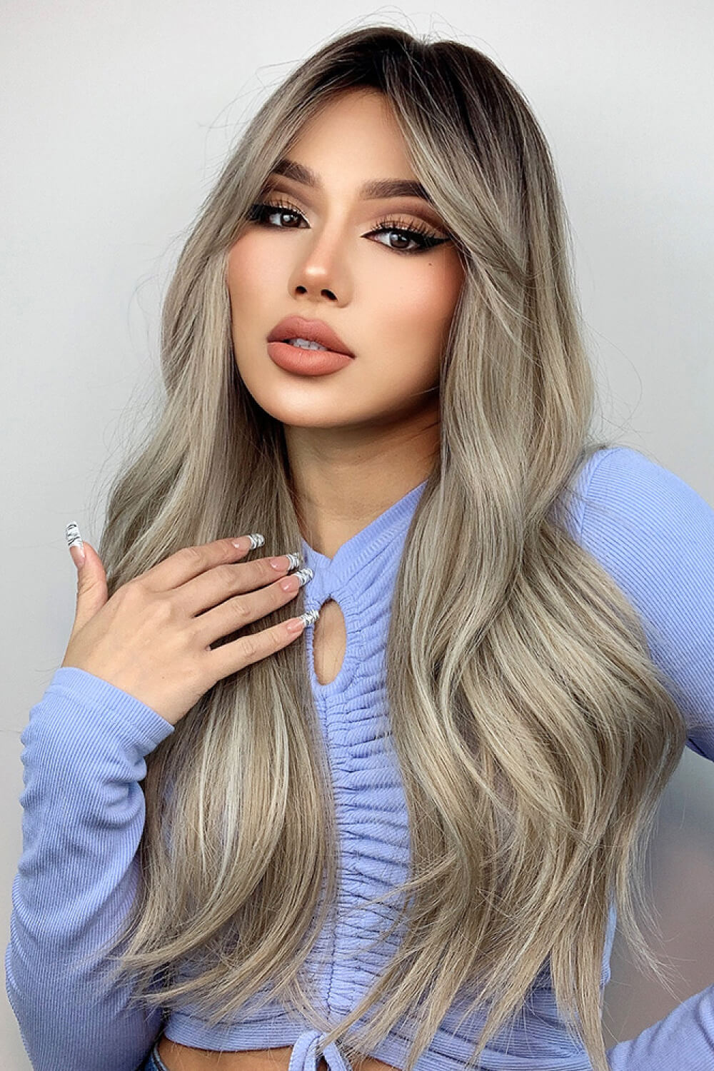 Full Machine Long Wave Wigs 26''